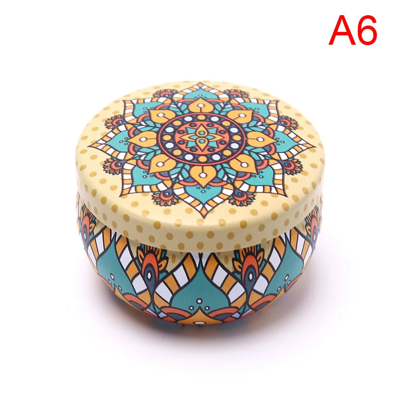boîte rangement moderne pot épices conteneur bois couvercle bleu clair rose pâle blanc minimaliste