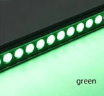 éclairage mural led gris métallique ip65 12w dmx rgb moderne clips fixation