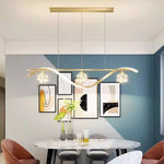 suspension lumineuse moderne or noir blanc sphères translucides élégant led chambre salon