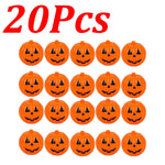 pot bonbons citrouille halloween yeux sourire orange 6cm 6cm