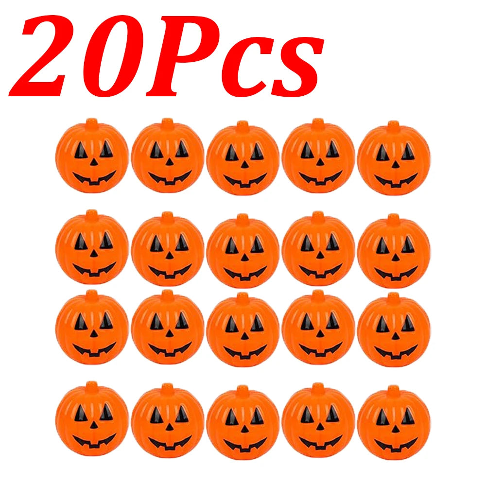 pot bonbons citrouille halloween yeux sourire orange 6cm 6cm