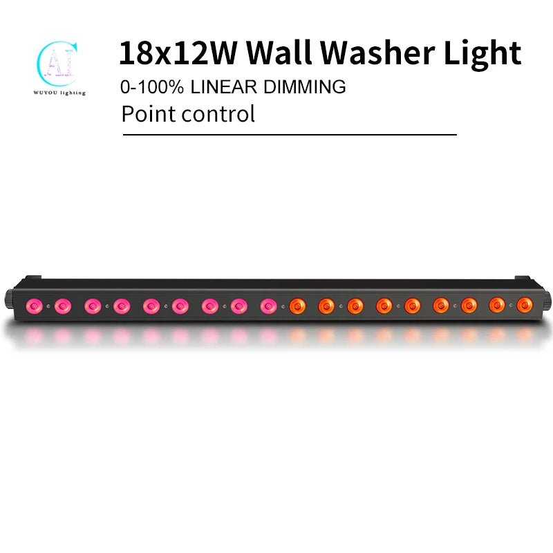 lampe murale led noir moderne clips controle éclairage scène dix mètres