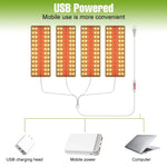 lampe led plante blanc rouge vert grille leds clips moderne fonctionnel