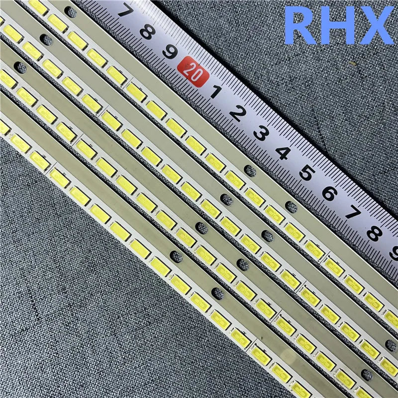bande led blanc jaune moderne ligne droite points noirs 203mm 50mm 100%neuf 2pcs