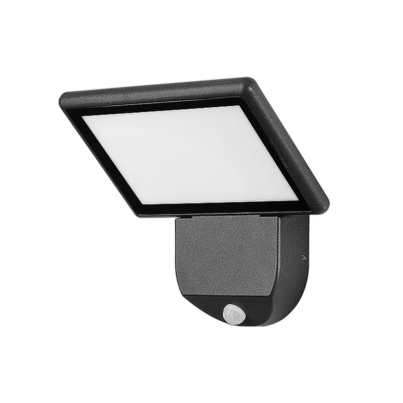 lampe murale led extérieure étanche noir moderne capteur mouvement waterproof industrielle aluminium