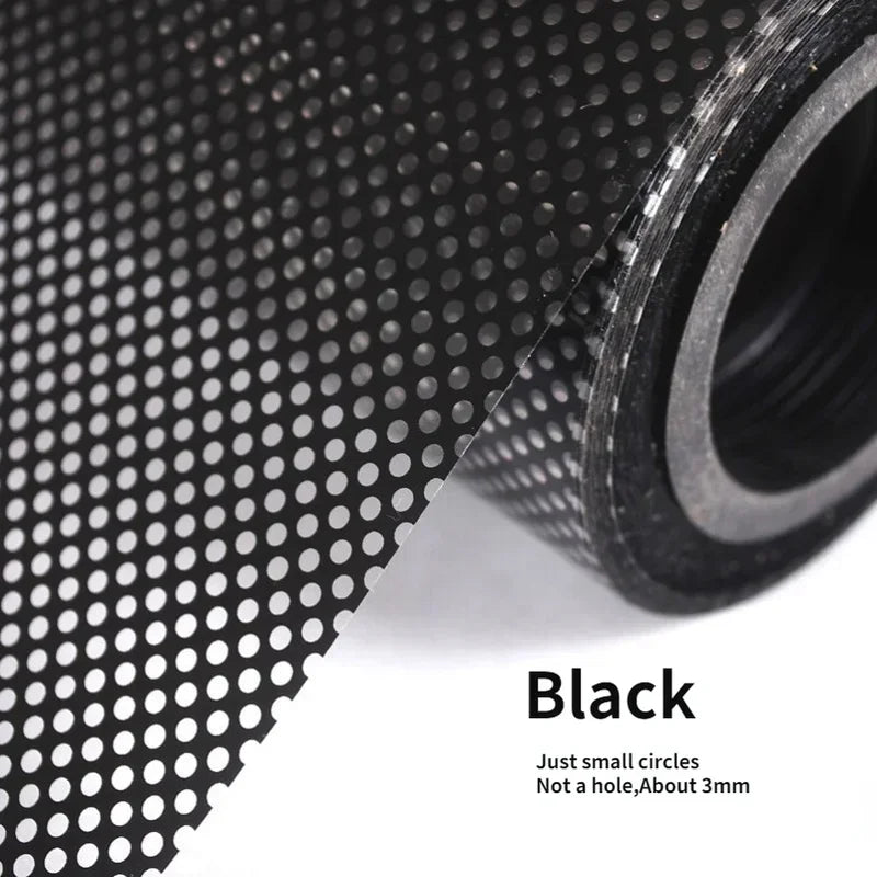film translucide moderne adhésif perforations cercles blanc noir isolation thermique