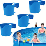 organisateur piscine bleu noir rose compartiments boissons clips fixation moderne rangement