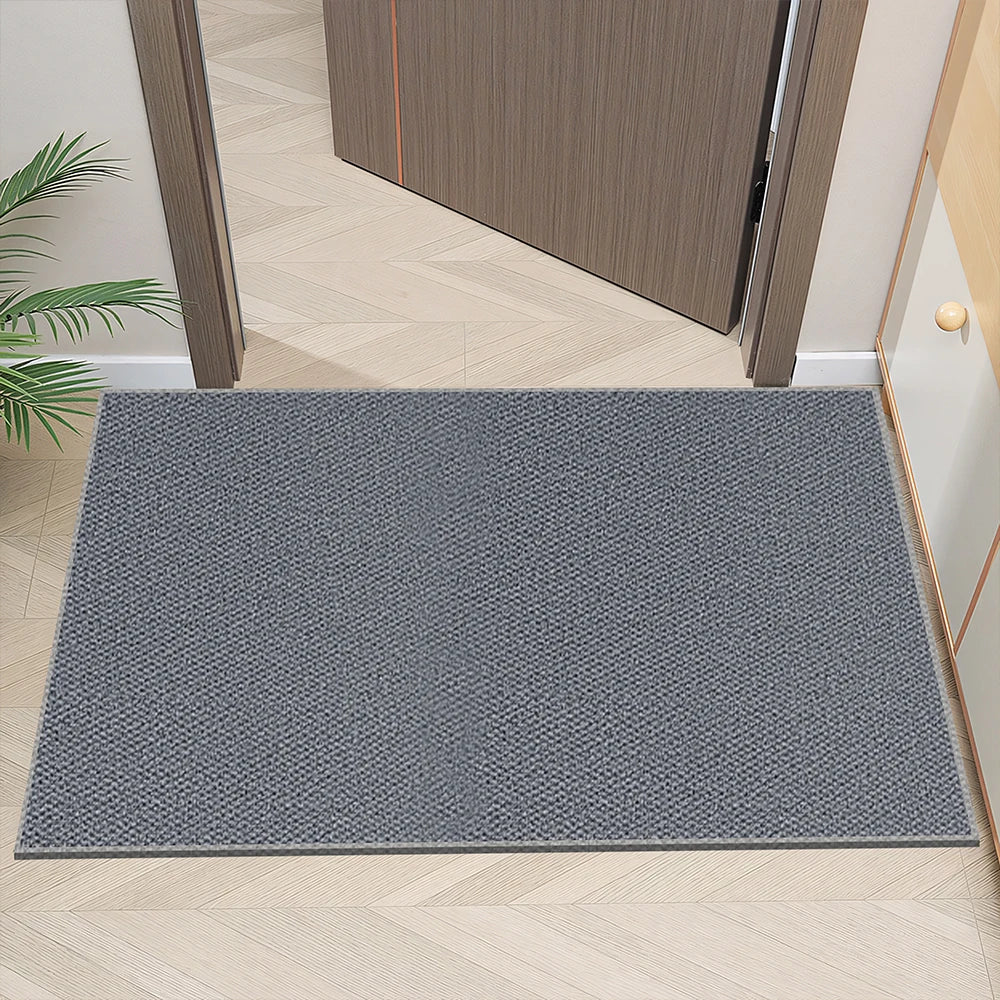 tapis moderne gris beige antidérapant texture bourgeon couloir entrée bain adultes
