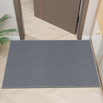 tapis moderne gris beige antidérapant texture bourgeon couloir entrée bain adultes
