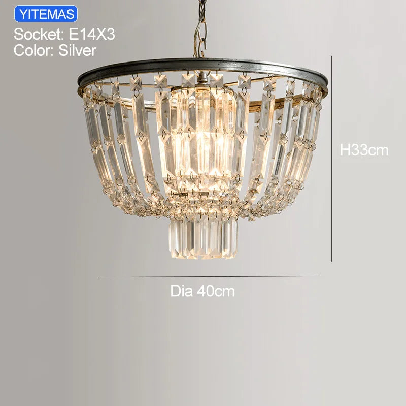 lustre classique cristal transparent doré rangs haute qualité autonome certification sécurité