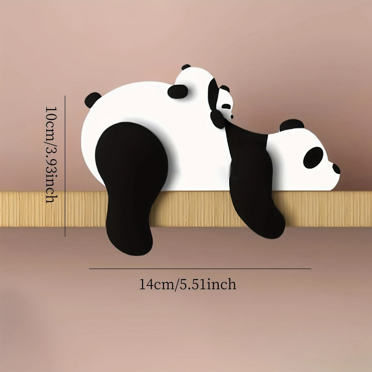 support mural porte clés animal panda renard ours noir blanc moderne minimaliste adhésif