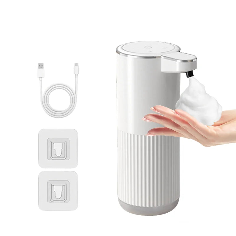 distributeur automatique savon noir blanc rechargeable tactile moderne minimaliste
