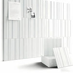 panneaux décoratifs feutre rayures verticales moderne adhésif 30cm 30cm 12 pièces