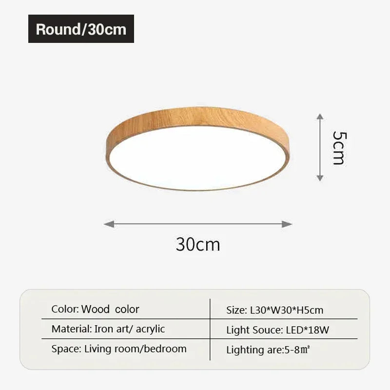 lampe led grain bois minimaliste moderne chambre blanc bois naturel
