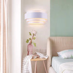 applique murale led moderne blanc ronds concentriques cuisine chambre coucher salon entree étude