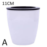 pots fleurs résine moderne blanc noir opaques intérieurs corde coton dimensions variées