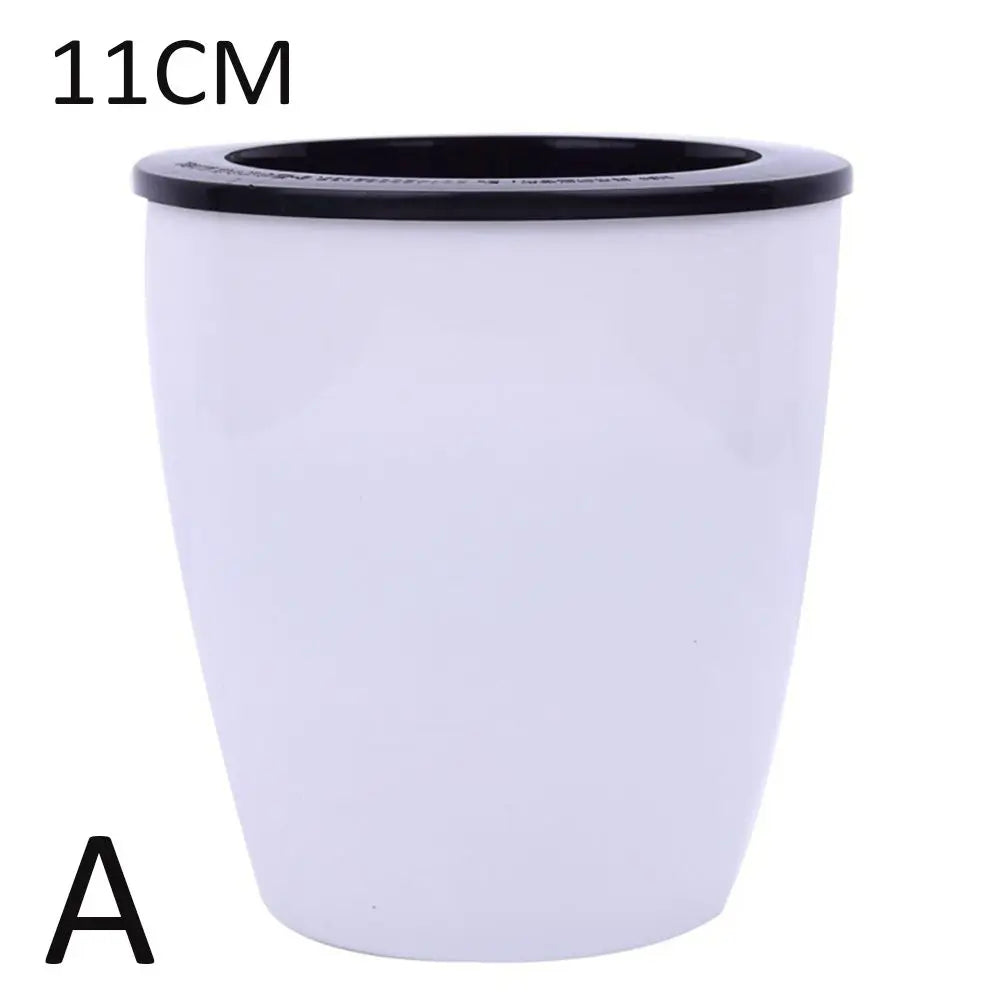 pots fleurs résine moderne blanc noir opaques intérieurs corde coton dimensions variées
