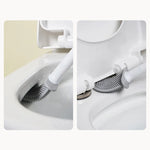 brosse wc silicone gris blanc moderne support mural facile nettoyer respectueux environnement durable bristles