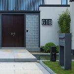 lumière solaire numéro rue ip65 led moderne adhésif extérieure porte villa blanc noir