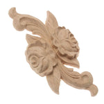 appliques murales bois sculptées fleurs détaillées artisanal baroque naturel moderne