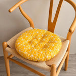 coussin rond antidérapant moderne motif feuilles tropicales ours polaires 40x40cm coton polyester