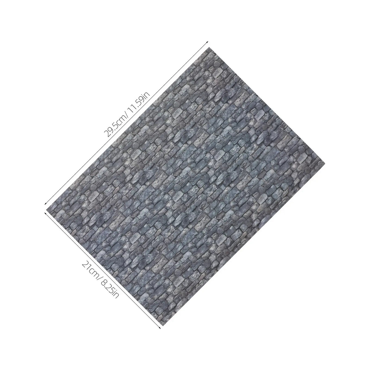 papier peint adhésif pierre texture classique gris noir décoration intérieure miniature mur sol autoadhésif
