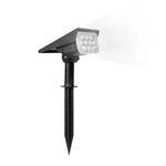 projecteur solaire extérieur ip65 étanche led moderne noir vert adjustable brightness