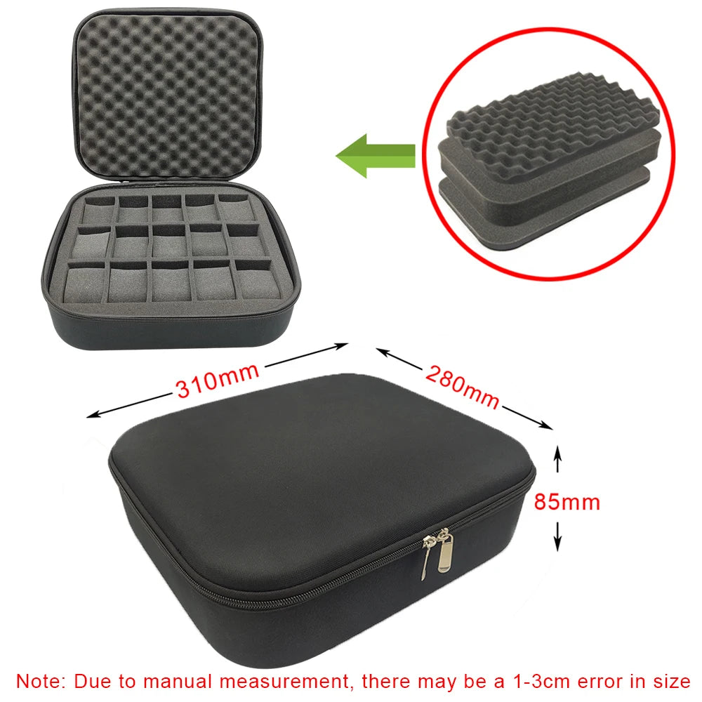 boîte montres noir texturée support moderne 10 15 18 fentes