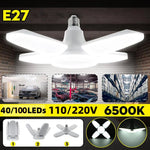 plafonnier led pliable blanc moderne clips lampe suspendue éventail e27 100leds 6500k
