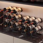 support bouteilles vin blanc moderne 42cm hauteur 30cm largeur 15cm profondeur sans motif bouteilles