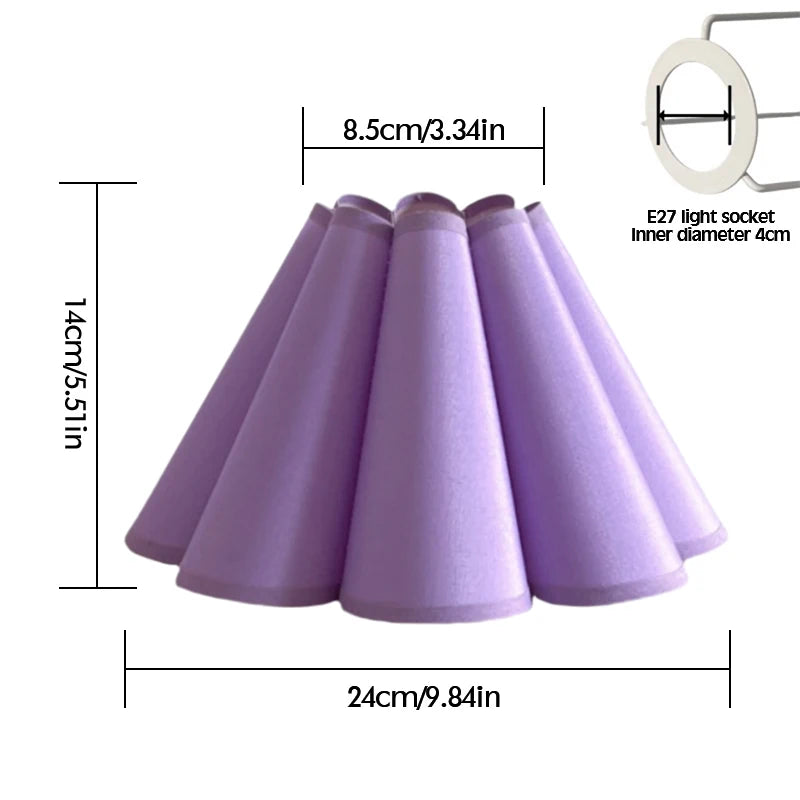 abat jour tissu floral violet rose moderne décoration chambre opacité classique