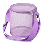 sac plage pliable bleu rose vert violet maille fine moderne pratique adjustable fun tri