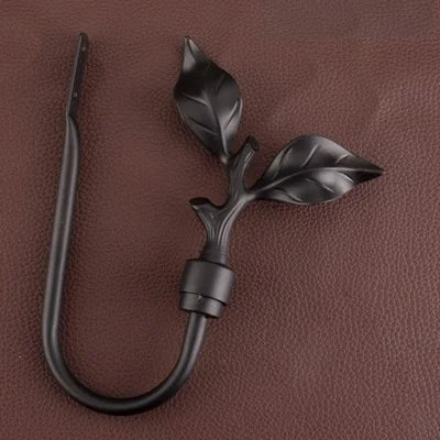 boucles rideau noir blanc doré floral moderne sphères facettées 20cm