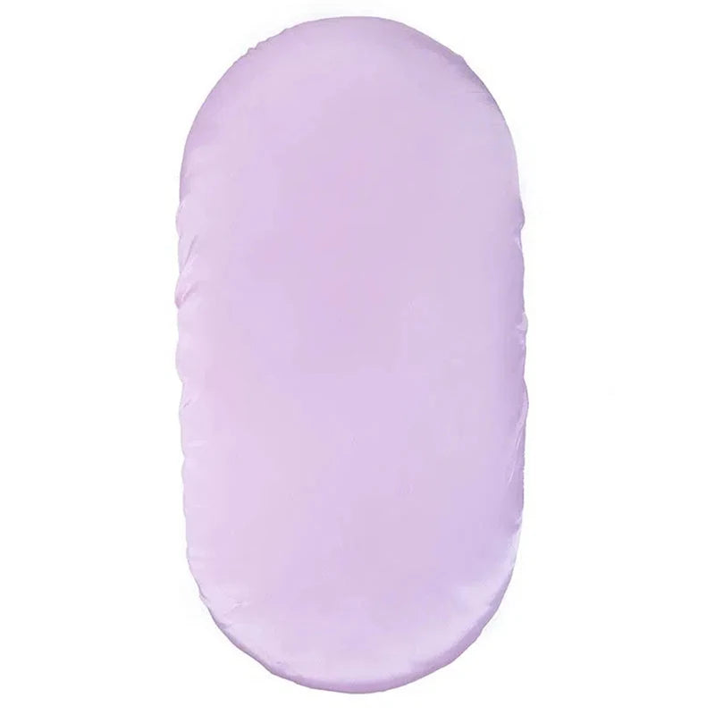 lit bébé couverture satin rose clair gris bleu ciel moderne élégant tranchant an polyestère