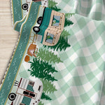 nappe verte arbres carreaux polyester moderne camping table pique nique extérieur réutilisable 140x180cm 152x220cm