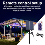 lampe solaire rechargeable panneau solaire intégré batterie intégrée contrôle télécommande noir moderne