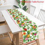 nappe table fête tropicale fleurs feuilles modernes couleurs vives opaque enfants anniversaire