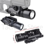 lampe torche tactique rail 20mm clips noir gris moderne fonctionnelle batterie