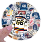 sticker adhésif motifs hockey coeurs citations personnes instruments variés populaire