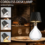 lampe table led sans fil commande tactile trois couleurs ambiance restaurant chambre cadeau moderne