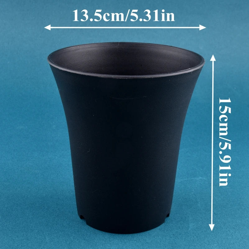 pot fleurs plastique moderne blanc noir plante intérieure décoration jardin