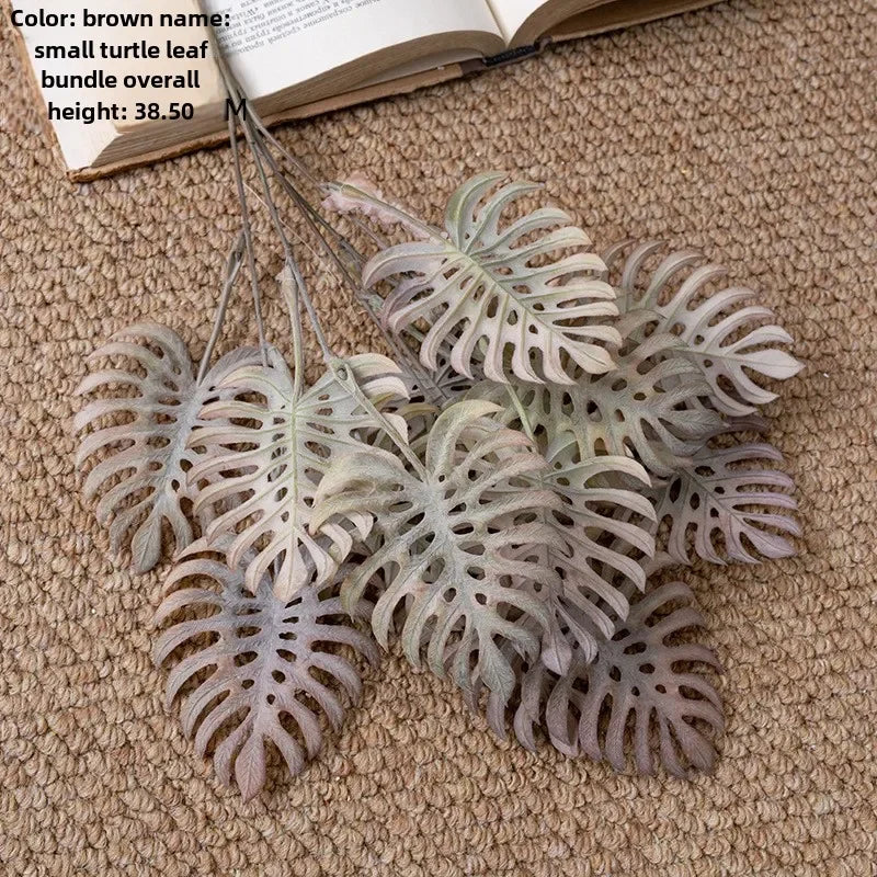 feuilles artificielles vertes modernes décoration intérieure mariage anniversaire baby shower 38.5cm