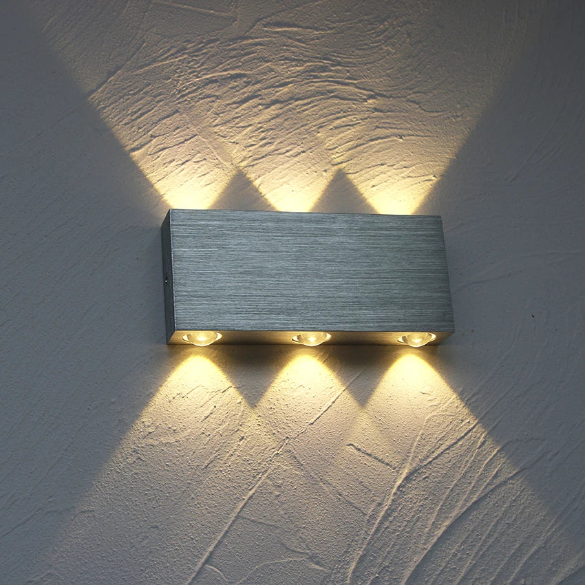 applique murale led moderne minimaliste noir gris doré fixée mur contemporaine vis