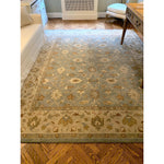 tapis floral classique bleu clair marron deco maison salon chambreextérieur sdb commercialisée