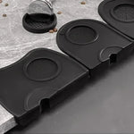 tapis silicone antidérapant support tamper noir durable moderne cuisine espressooutil barista