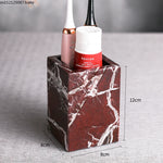 ensemble salle bain marbre rouge distributeur savon porte savon diffuseur huile essentielle moderne