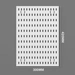 kit rangement mural perforé noir blanc moderne bacs crochets suspendus pince