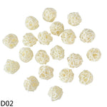 décoration intérieure boules rotin artificielles couleur rouge jaune vert rose blanc noir