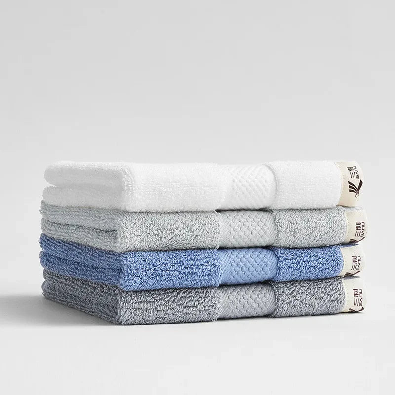 serviette coton carrée absorbante rapide douce blanche rose bleu minimaliste noël 34x34cm