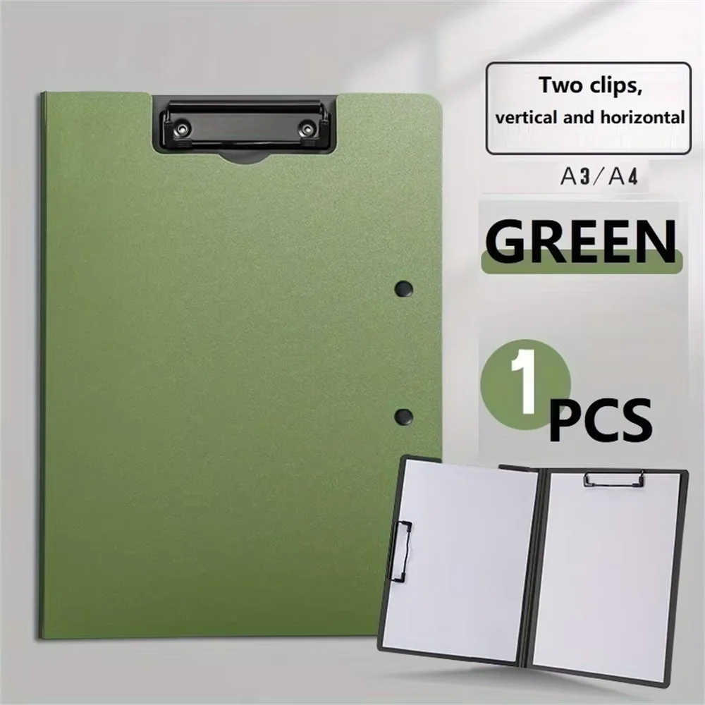 porte documents A4 noir moderne clips matériau pp métal